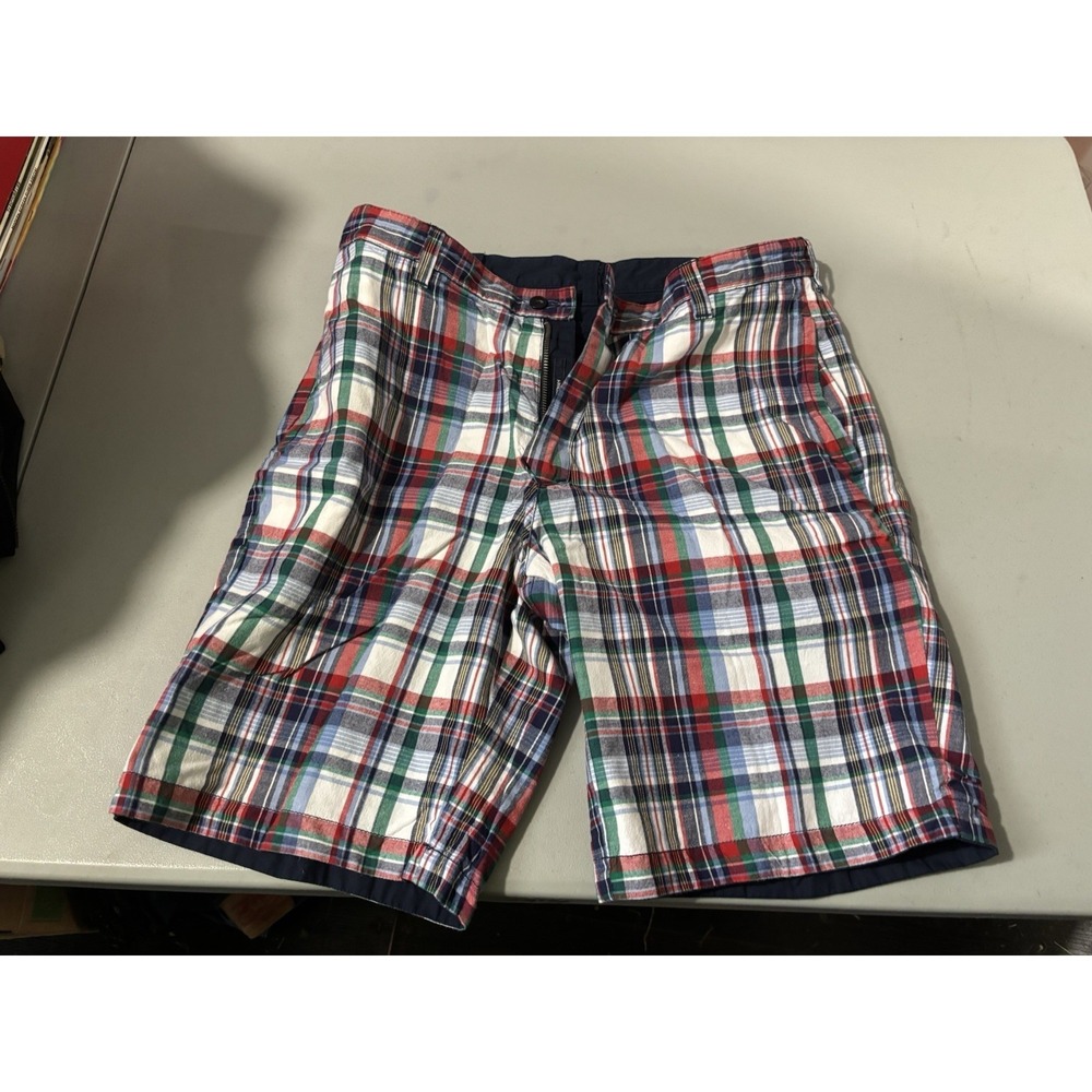 Cremieux Arnold Reversible‎ Shorts Plaid/Navy 32 NWT